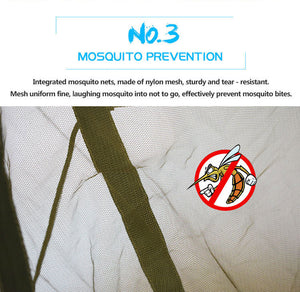 Portable Mosquito Net Hammock With Adjustable Straps And Carabiners