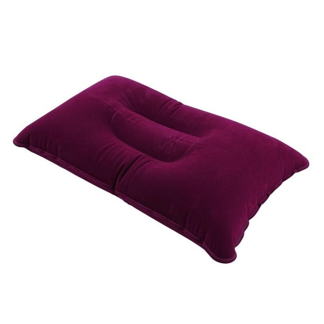 Double Sided Flocking Inflatable Pillow